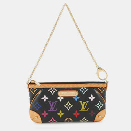 Louis Vuitton: Чёрная сумка  Pochette