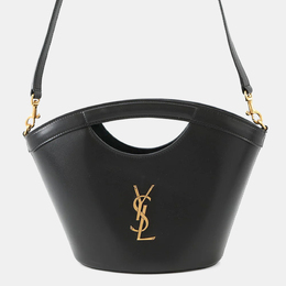 Saint Laurent Paris: Чёрная сумка-шоппер 