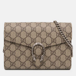 Gucci: Бежевый кошелёк  GG Supreme