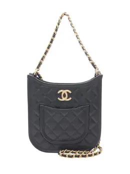 CHANEL Pre-Owned: Чёрная сумка 