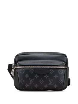 Louis Vuitton Pre-Owned: Чёрная поясная сумка 