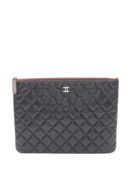 CHANEL Pre-Owned: Чёрный клатч 