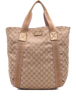 Gucci Pre-Owned: Коричневая сумка-шоппер 