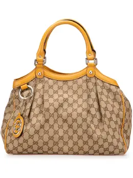 Gucci Pre-Owned: Коричневая сумка-шоппер 