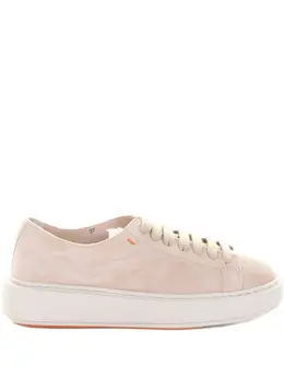 Santoni: Бежевые кроссовки 