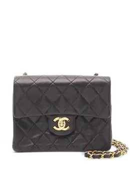CHANEL Pre-Owned: Чёрная сумка через плечо 