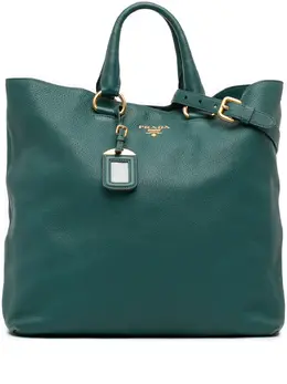Prada Pre-Owned: Голубая сумка-шоппер 