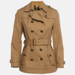 Burberry: Коричневый плащ 