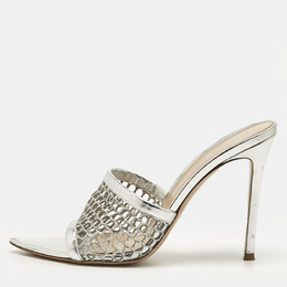 Gianvito Rossi: Серебристые сандалии  Alisia