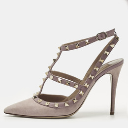 Valentino: Бежевые туфли  Rockstud