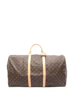 Louis Vuitton Pre-Owned: Коричневая дорожная сумка 