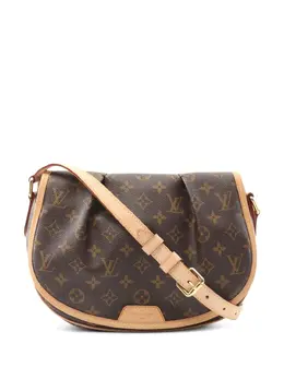 Louis Vuitton Pre-Owned: Коричневая сумка через плечо 