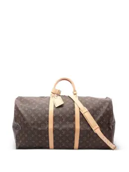Louis Vuitton Pre-Owned: Коричневая дорожная сумка 