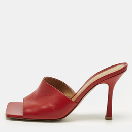 Bottega Veneta: Красные сандалии  Stretch