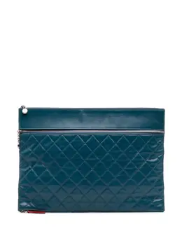 CHANEL Pre-Owned: Голубой клатч 
