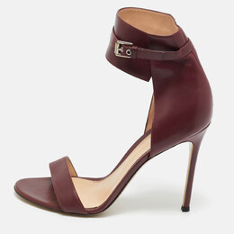 Gianvito Rossi: Бордовые сандалии 