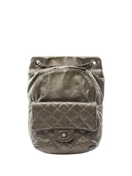 CHANEL Pre-Owned: Коричневый рюкзак 