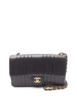 CHANEL Pre-Owned: Чёрная сумка через плечо 