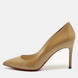 Christian Louboutin: Бежевые туфли  Pigalle