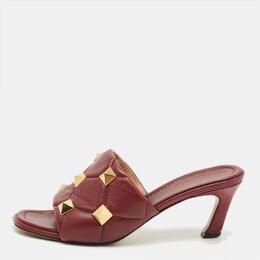 Valentino: Тёмные сандалии  Roman Stud