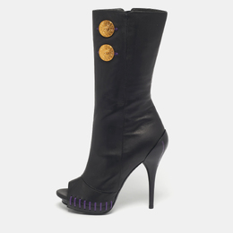 Versace: Чёрные ботинки  Medusa