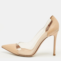 Gianvito Rossi: Бежевые туфли  Plexi