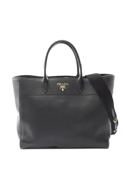 Prada Pre-Owned: Чёрная сумка-шоппер 