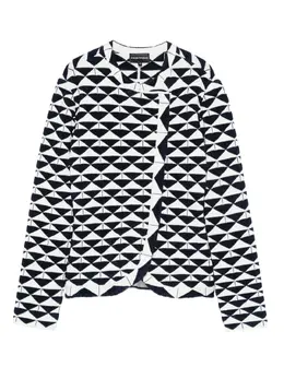 Emporio Armani: Куртка с геометрическим принтом 