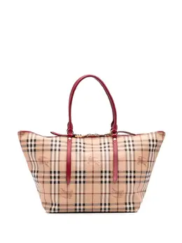 Burberry Pre-Owned: Коричневая сумка-шоппер 