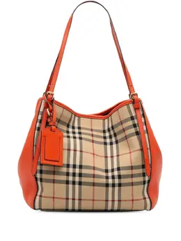 Burberry Pre-Owned: Оранжевая сумка-шоппер 