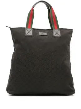 Gucci Pre-Owned: Чёрная сумка-шоппер 