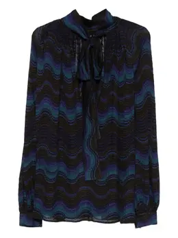 Missoni: Голубая блуза 