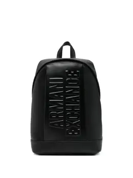 Armani Exchange: Чёрный рюкзак 
