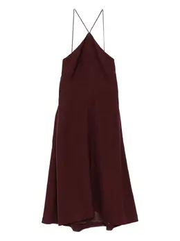 Jil Sander: Бордовое платье 