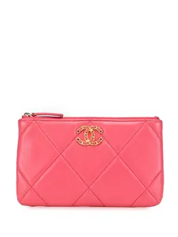 CHANEL Pre-Owned: Розовый клатч 