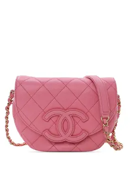 CHANEL Pre-Owned: Розовая сумка через плечо 