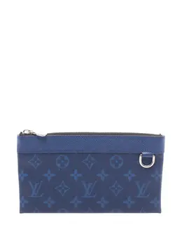 Louis Vuitton Pre-Owned: Голубой клатч 
