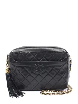 CHANEL Pre-Owned: Чёрная сумка через плечо 