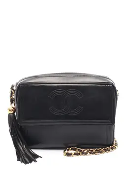 CHANEL Pre-Owned: Чёрная сумка через плечо 