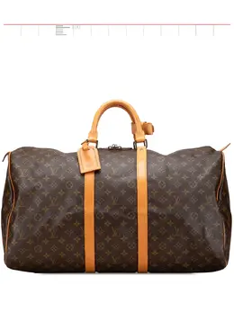 Louis Vuitton Pre-Owned: Коричневая дорожная сумка 