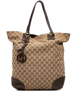 Gucci Pre-Owned: Коричневая сумка-шоппер 