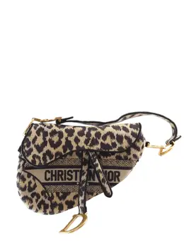 Christian Dior Pre-Owned: Сумка с леопардовым принтом 
