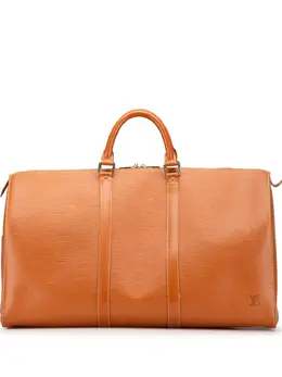 Louis Vuitton Pre-Owned: Коричневая дорожная сумка 