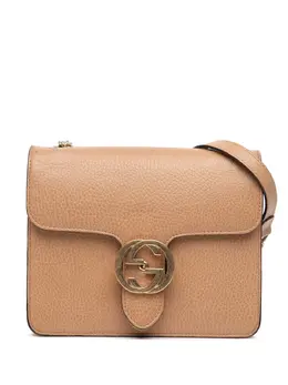 Gucci Pre-Owned: Коричневая сумка через плечо 