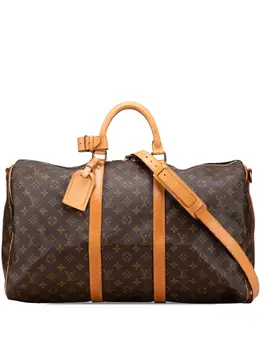 Louis Vuitton Pre-Owned: Коричневая дорожная сумка 