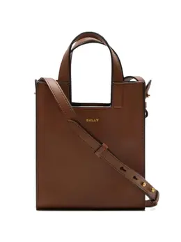 Bally: Коричневая сумка-шоппер 
