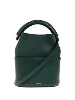 Furla: Зелёная сумка-шоппер 