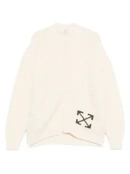 Off-White: Светлый кардиган  Arrows