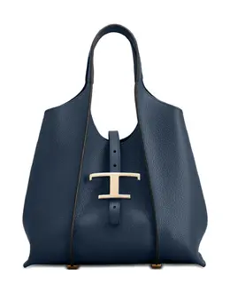 Tod's: Синяя сумка-шоппер  T Timeless