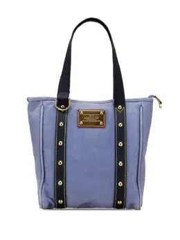 Louis Vuitton Pre-Owned: Голубая сумка-шоппер 